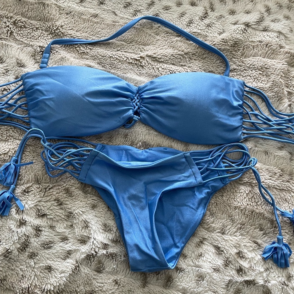 Luli Fama bikini with tassels.